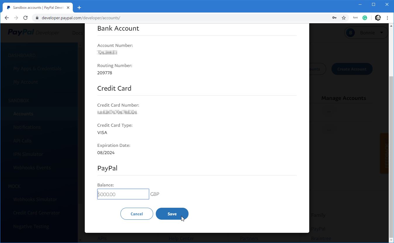 2019-09-23 20_53_10-Sandbox accounts _ PayPal Developer